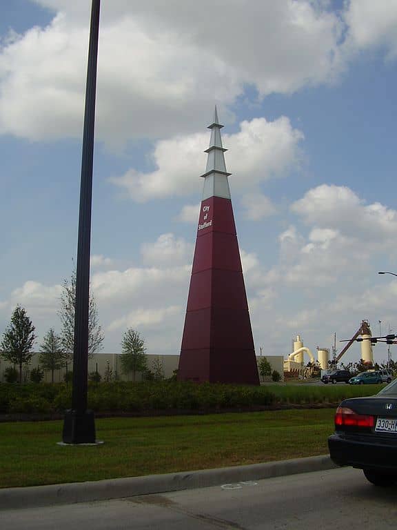The historic pillars of Stafford, Texas