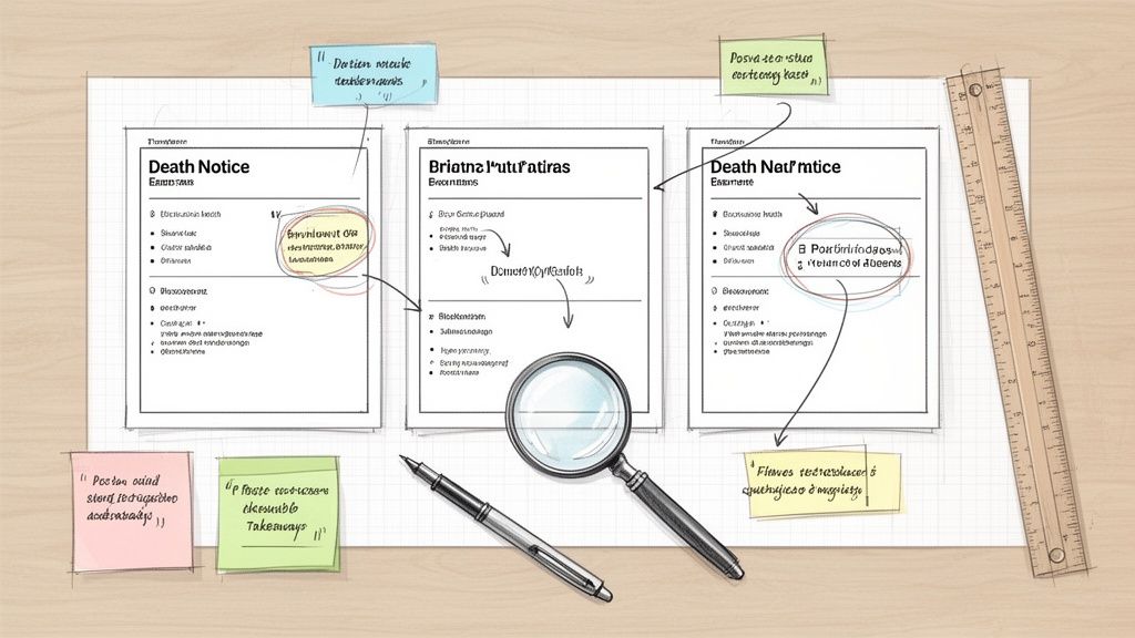 Writing a Death Notice in Texas A Clear Guide with Examples
