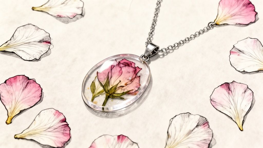 Funeral Flowers Into Jewelry a Lasting Way to Preserve Memories